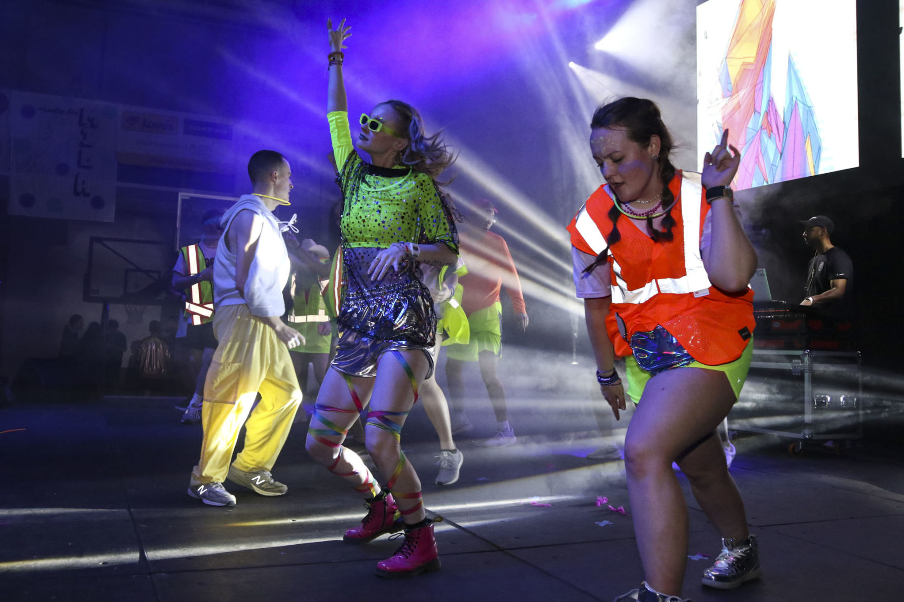 Students dance